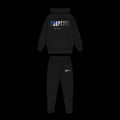 TRAPSTAR CHENILLE DECODED HOODED TRACKSUIT (BLACK/BLUE))
