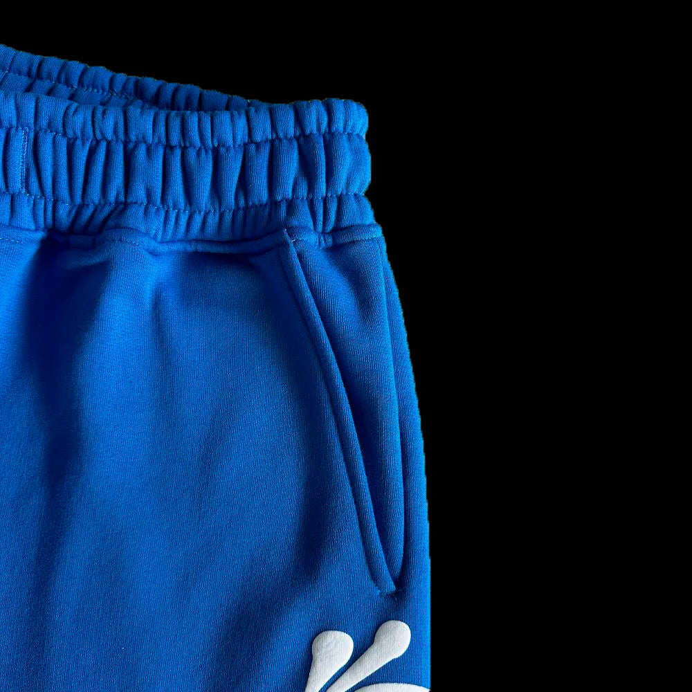 T-SHIRT & SHORTS LOGO SET (BLUE / WHITE)