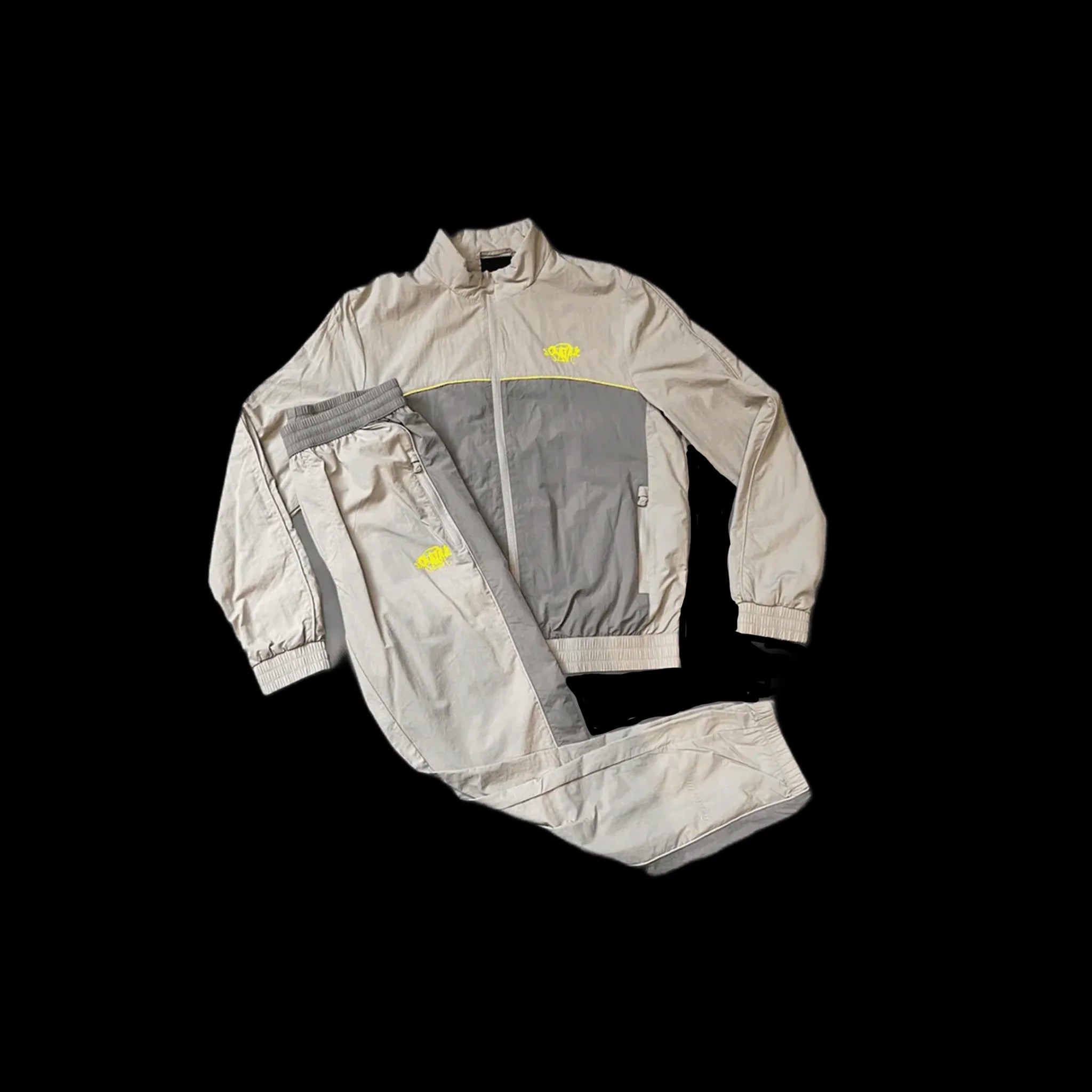 SHELL TRACKSUIT (CREAM/GREY/YELLOW)
