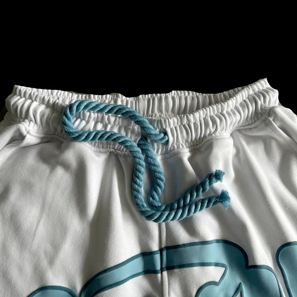 T-SHIRT & SHORTS LOGO SET - (WHITE)