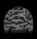 MOHAIR FUZZY COLLAR SWEATER (BLACK CAMO)