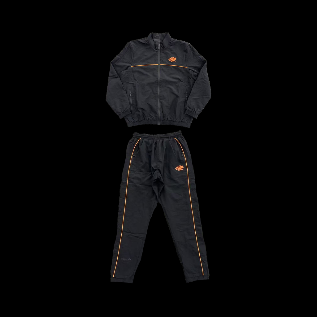 SHELL TRACKSUIT (BLACK/ORANGE)