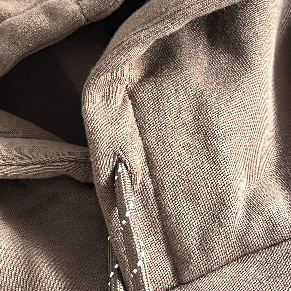 PIPE HOODIE & SHORT SET (BEIGE/BROWN)