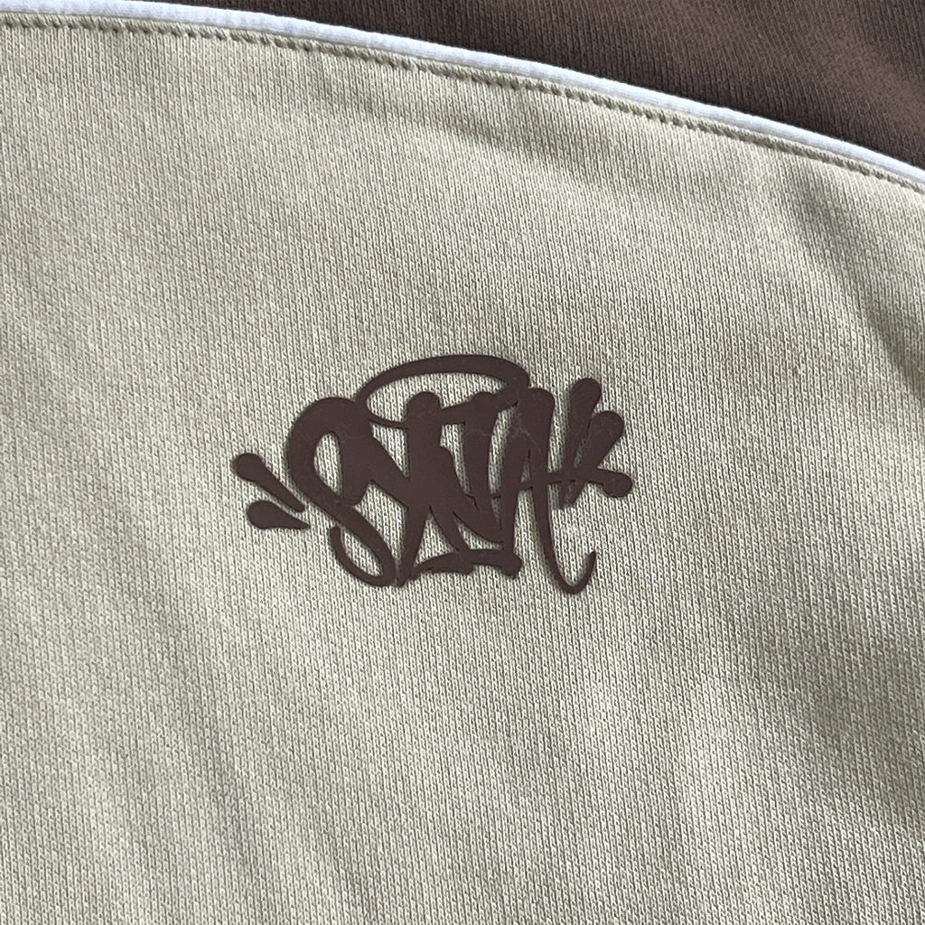PIPE HOODIE & SHORT SET (BEIGE/BROWN)