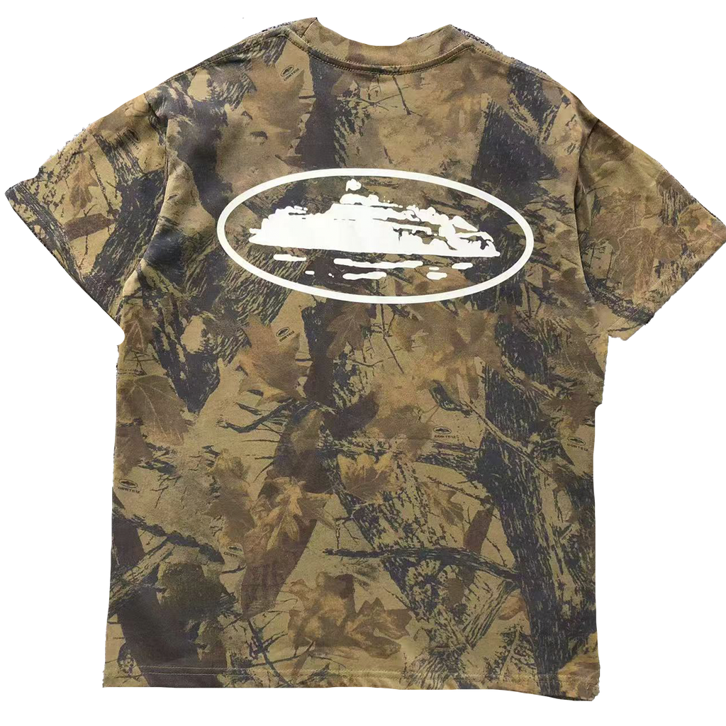 CORTEIZ ISLAND PUFF PRINT TEE (FOREST CAMO)