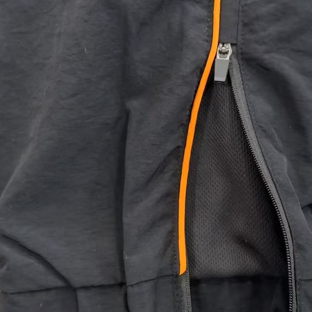 SHELL TRACKSUIT (BLACK/ORANGE)