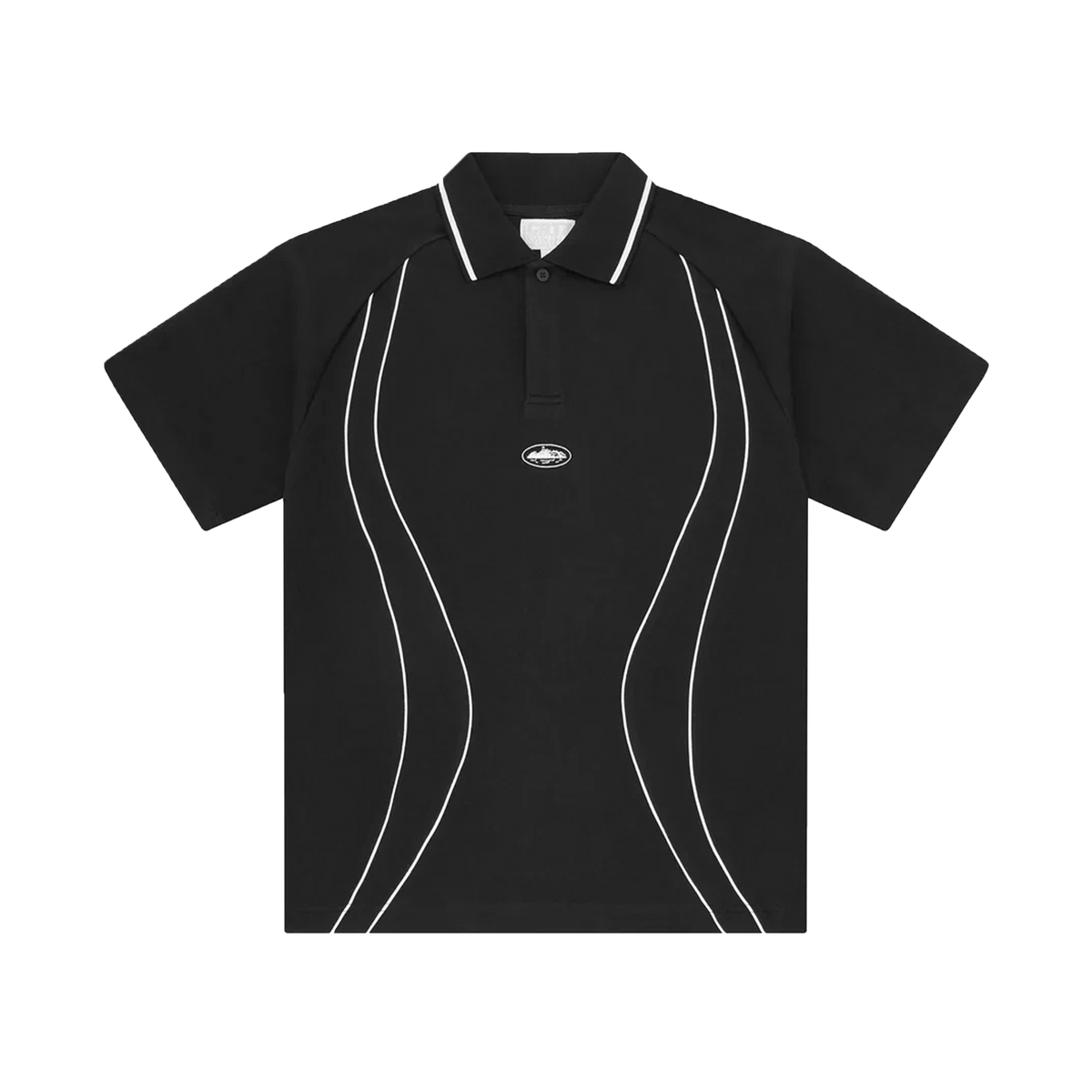 CORTEIZ PIPED POLO SHIRT (BLACK)