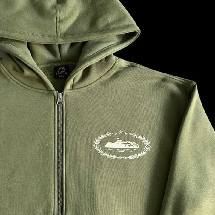 SUPERIOR ROYALE ZIP TRACKSUIT (OLIVE)