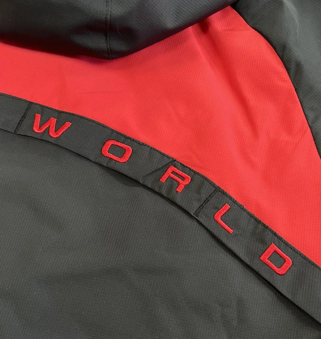 SYNA VORTEX WOVEN JACKET (BLACK/RED)
