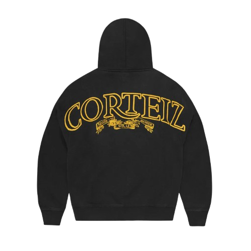 SUPERIOR ROYALE ZIP HOODIE (BLACK/YELLOW)