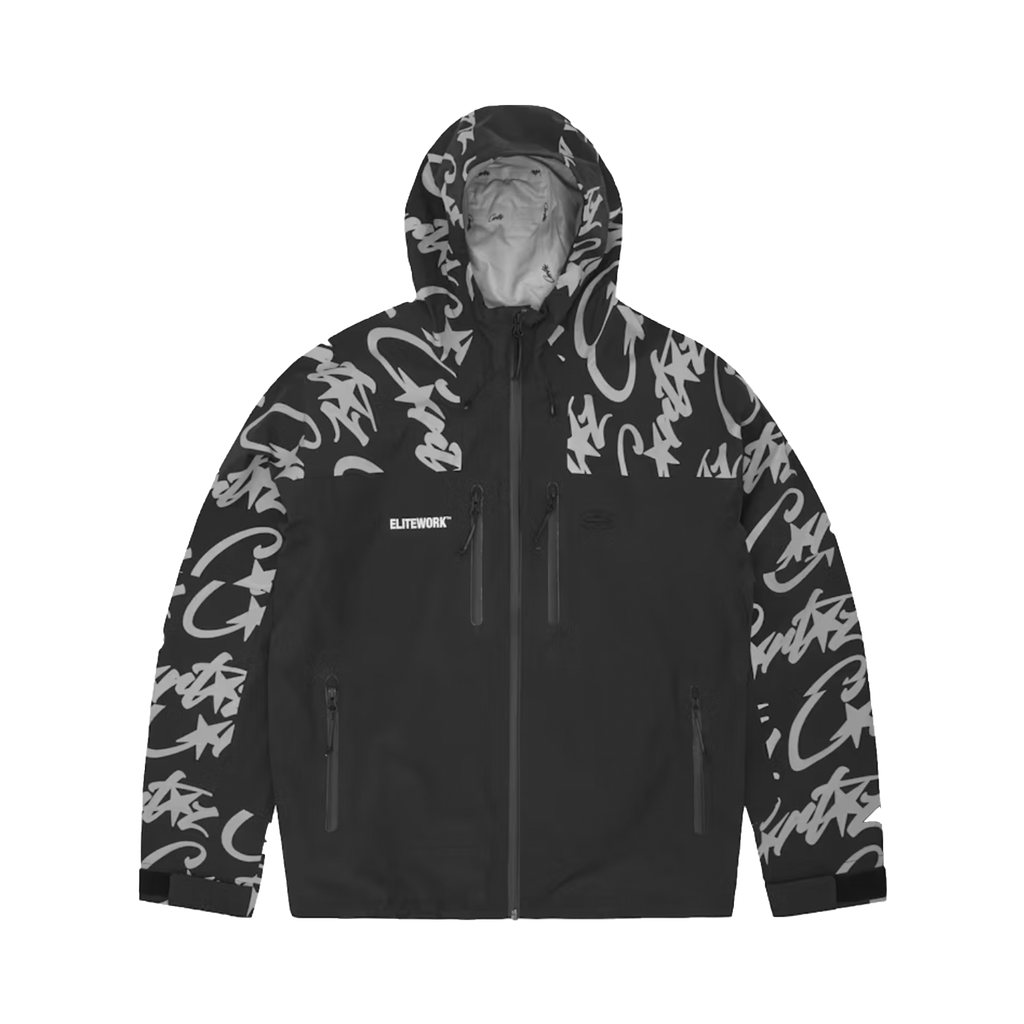 CORTEIZ ELITEWORK WATERPROOF SHELL JACKET (BLACK)