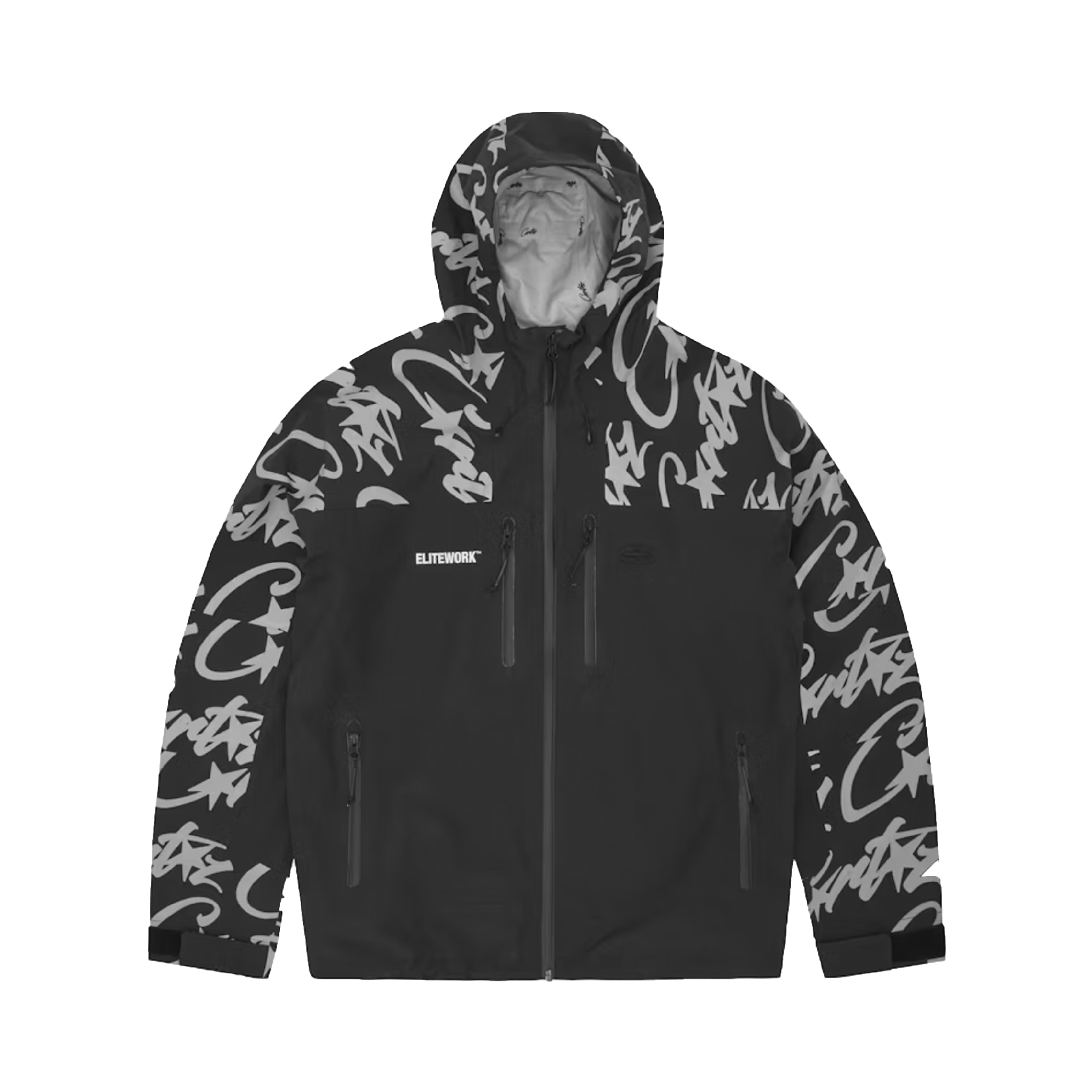 CORTEIZ ELITEWORK WATERPROOF SHELL JACKET (BLACK)