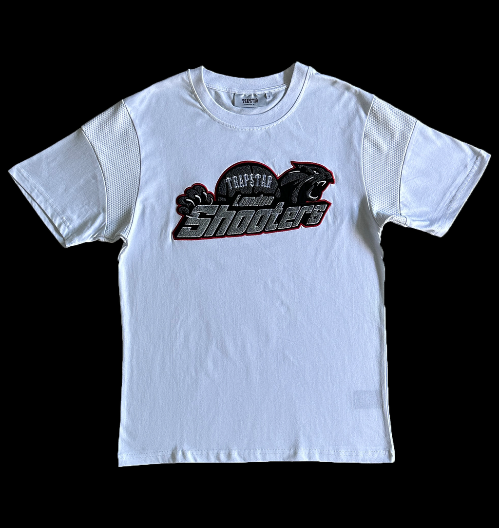 TEE & SHORTS SET (WHITE/GREY/RED)