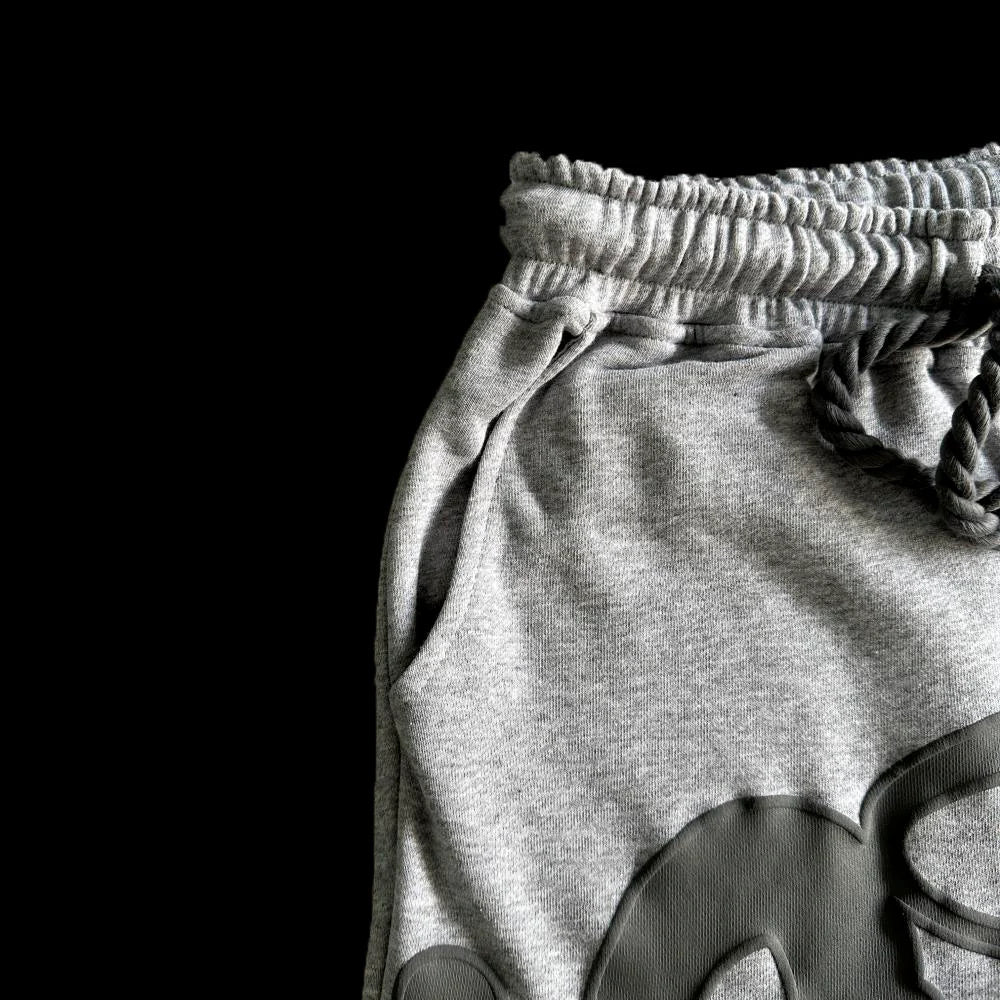 T-SHIRT & SHORTS LOGO SET (GREY)