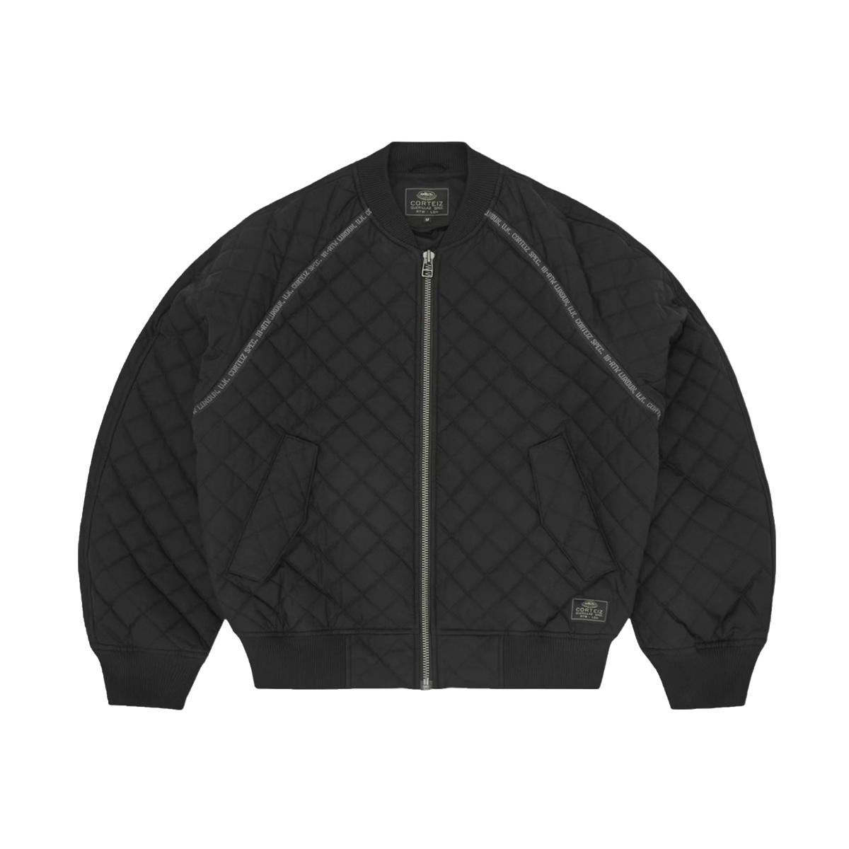 CORTEIZ QUILTED EXCHANGE BOMBER (BLACK)