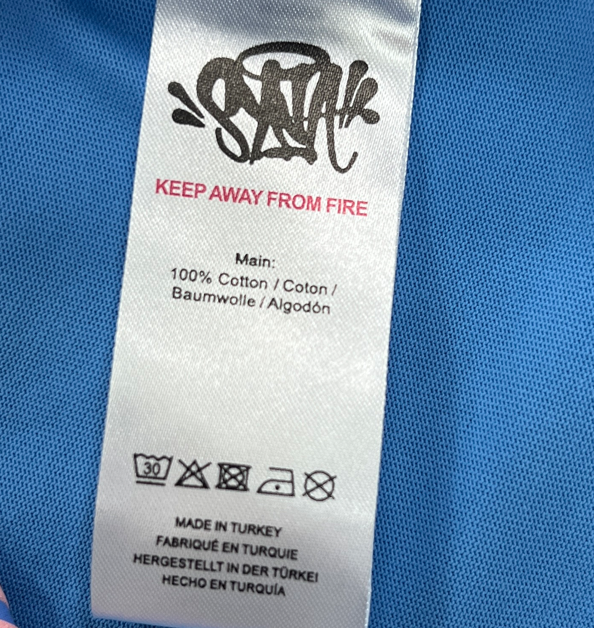 CORTEIZ COLLEGE TEE (BLUE/PINK)