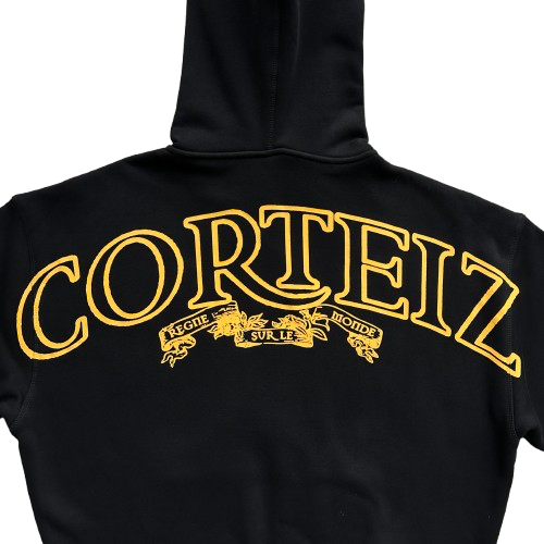 SUPERIOR ROYALE ZIP HOODIE (BLACK/YELLOW)