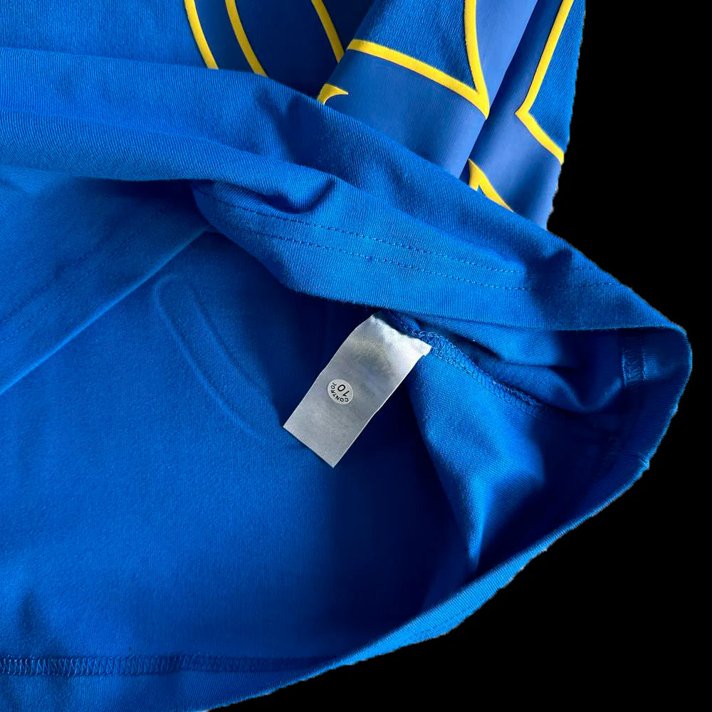 T-SHIRT & SHORTS LOGO SET (BLUE / YELLOW)