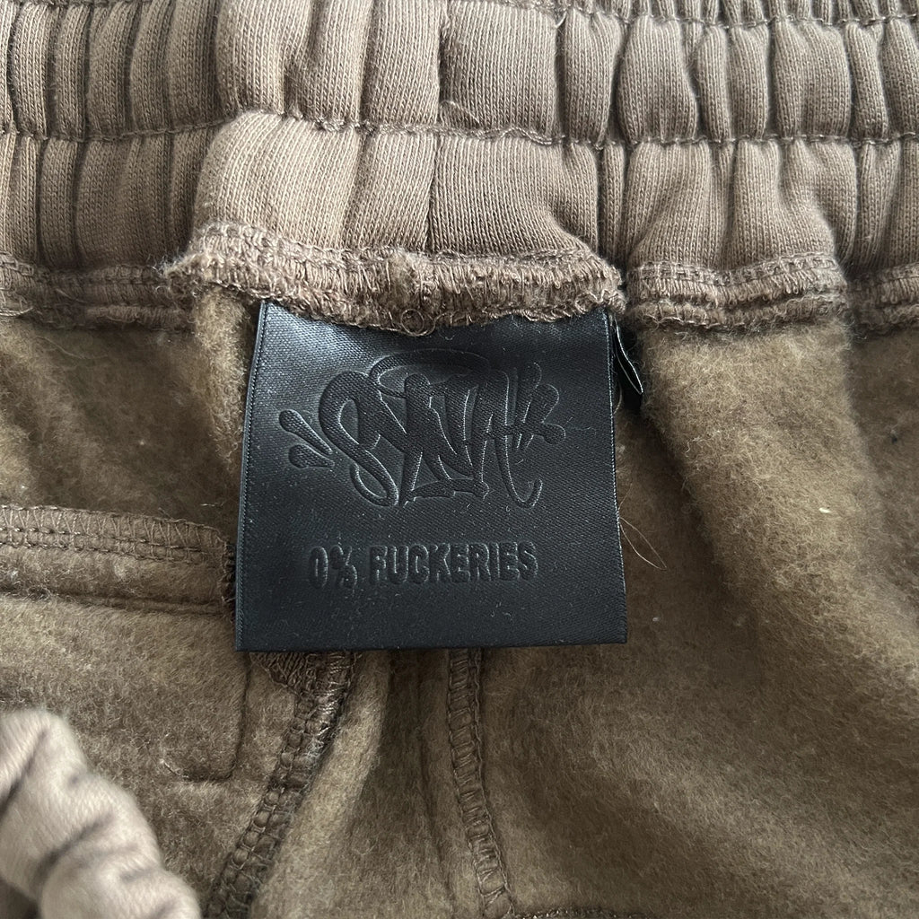 PIPE HOODIE & SHORT SET (BEIGE/BROWN)