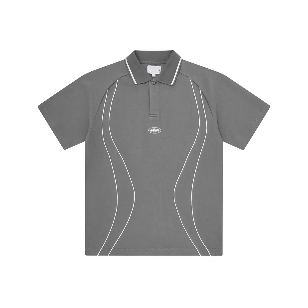 CORTEIZ PIPED POLO SHIRT (GREY)