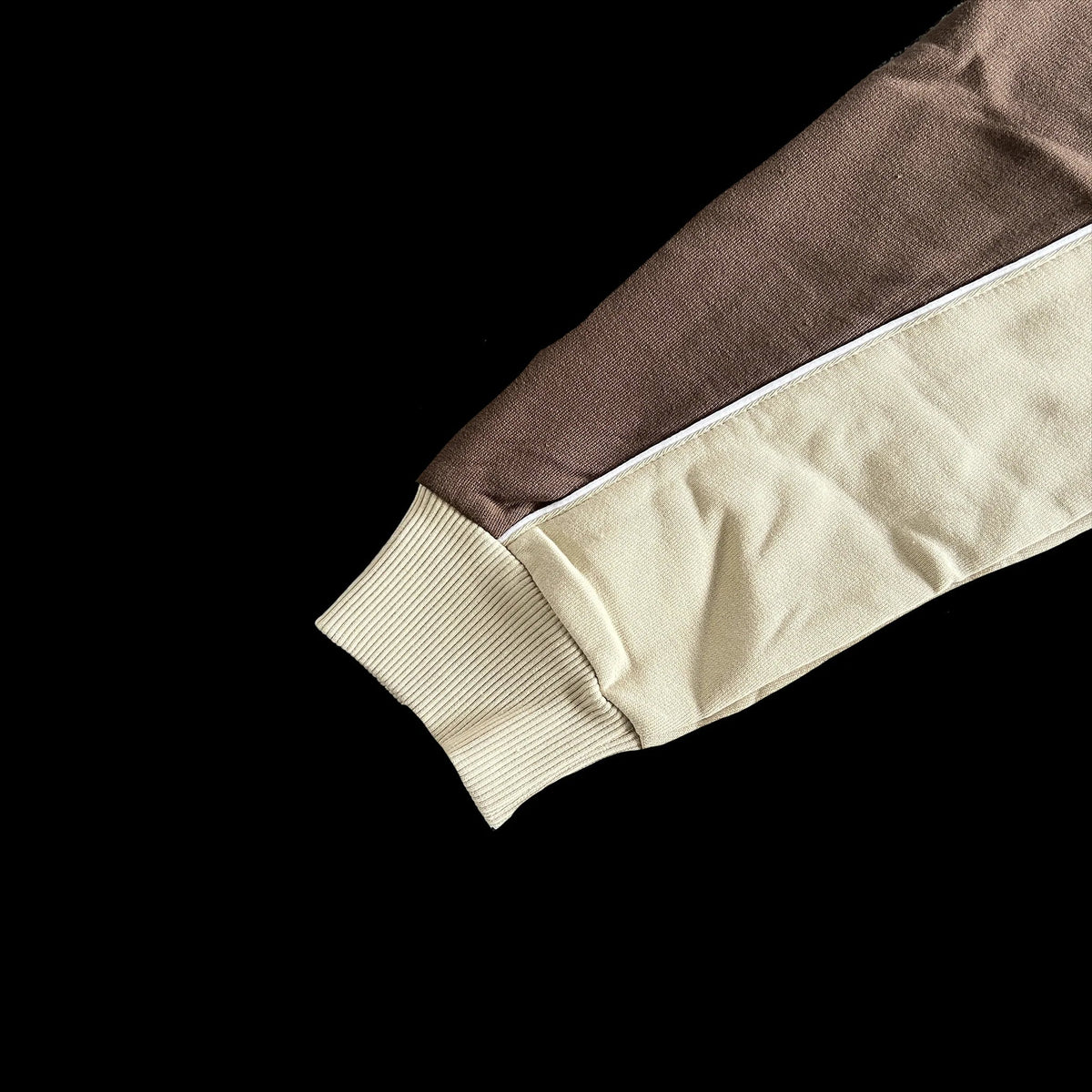 PIPE HOODIE & SHORT SET (BEIGE/BROWN)