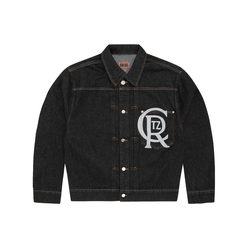 CORTEIZ CREST CHAINSTITCH DENIM JACKET (WASHED)