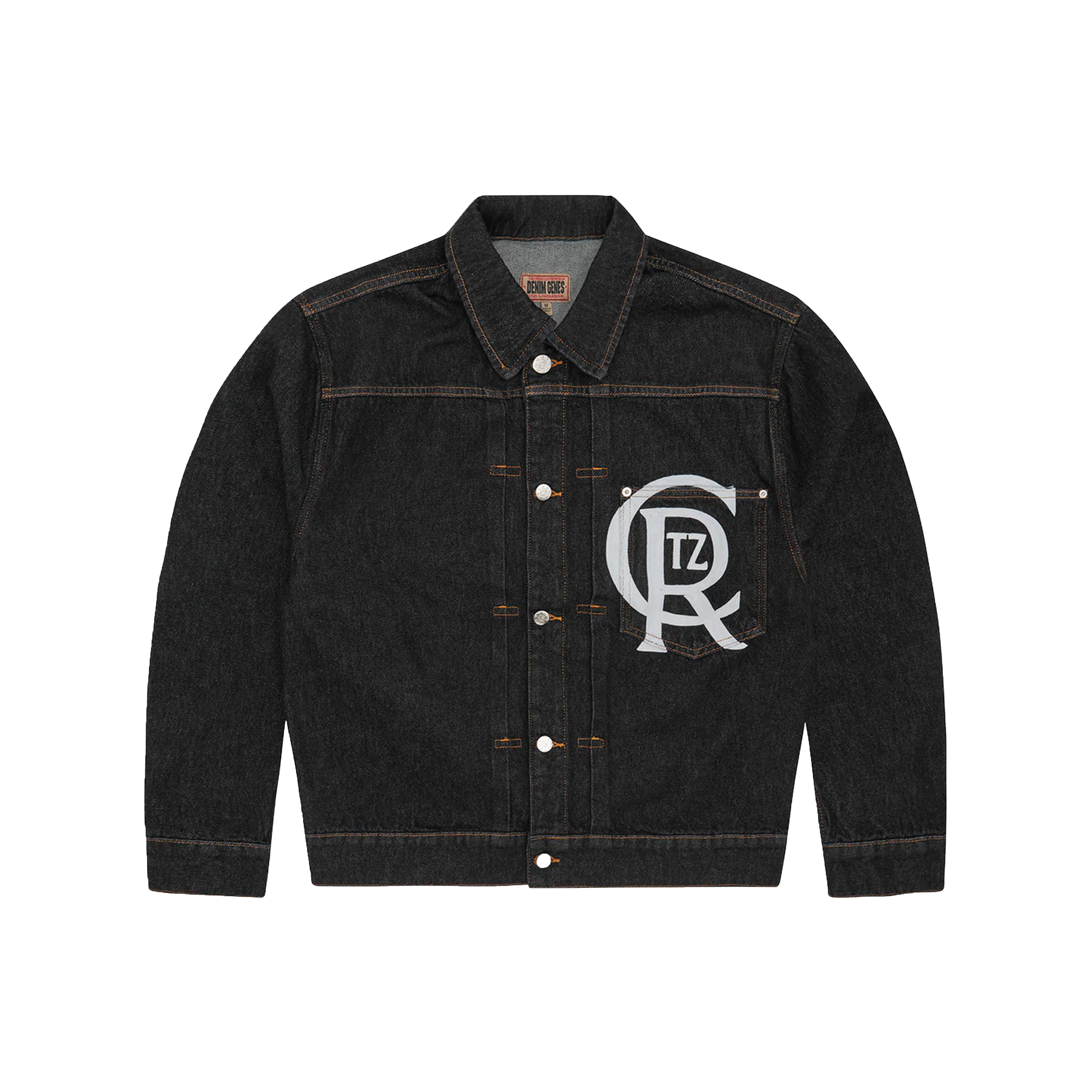 CORTEIZ CREST CHAINSTITCH DENIM JACKET (WASHED)