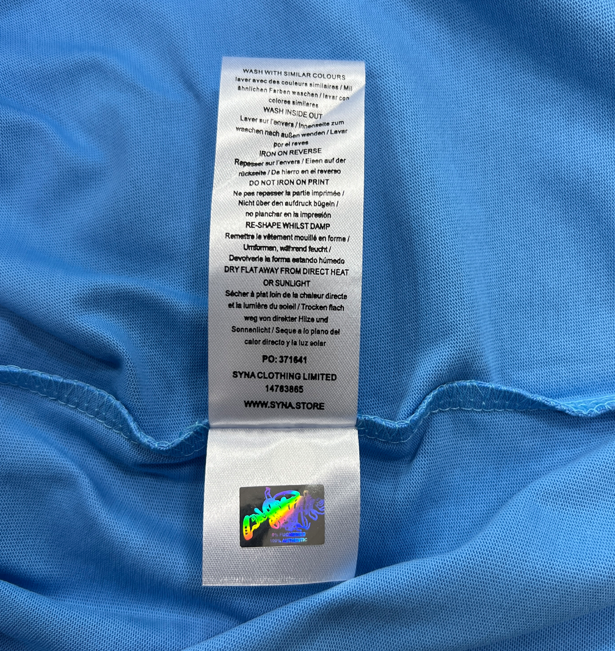 CORTEIZ COLLEGE TEE (BLUE/PINK)