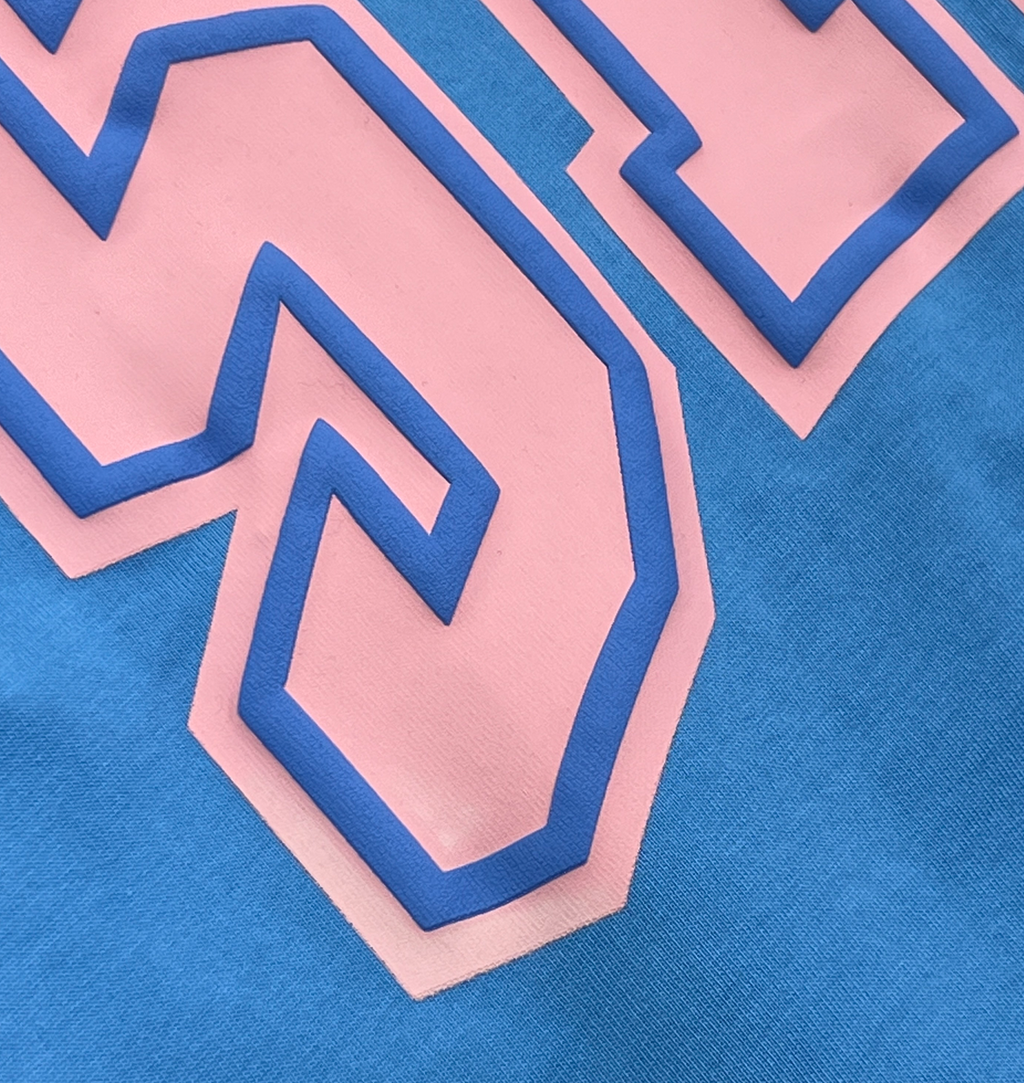 CORTEIZ COLLEGE TEE (BLUE/PINK)