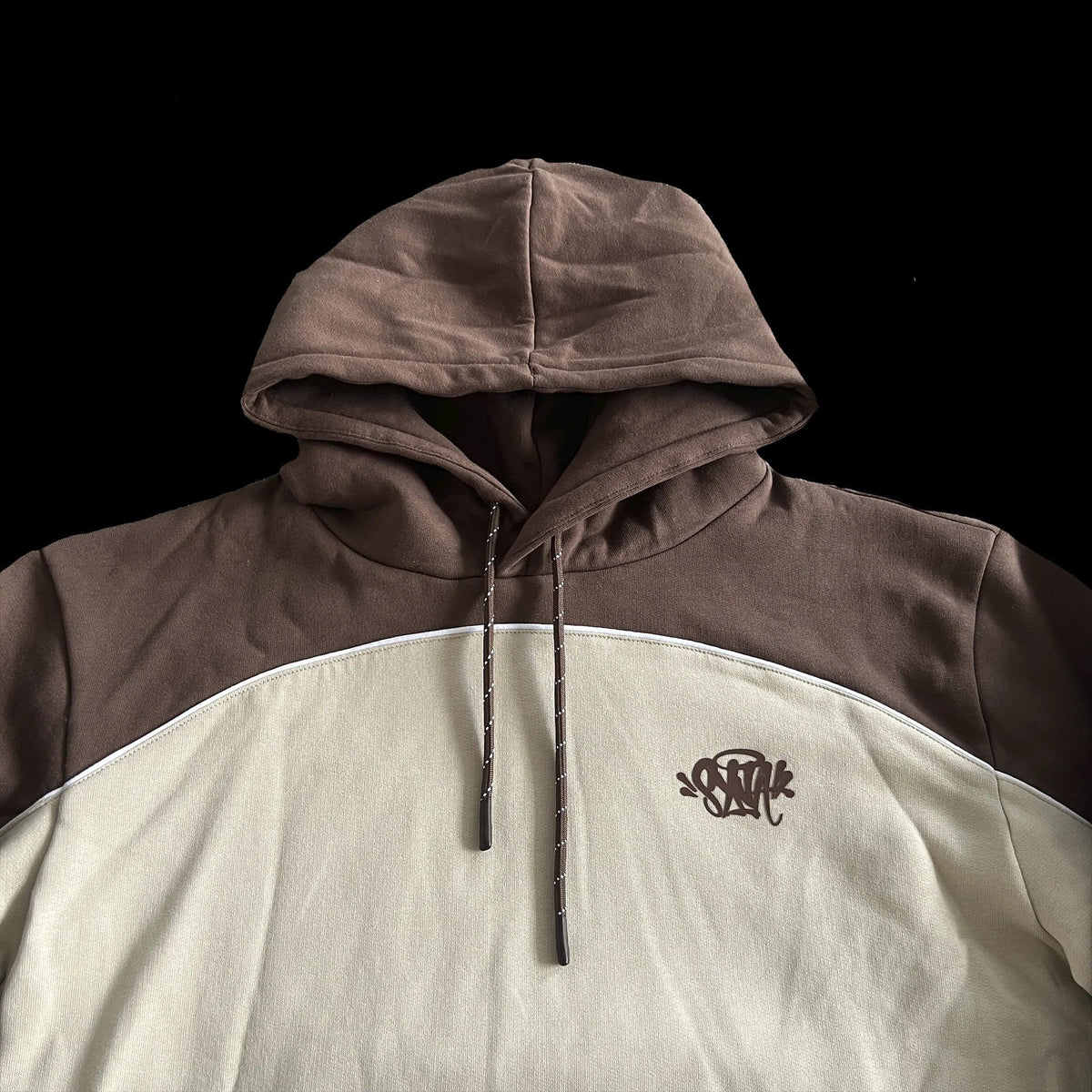 PIPE HOODIE & SHORT SET (BEIGE/BROWN)