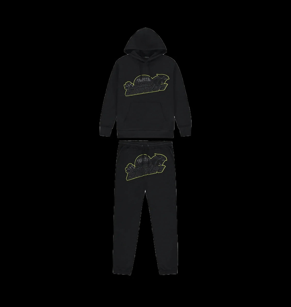 SHOOTERS HOODIE TRACKSUIT (BLACK/LIME)