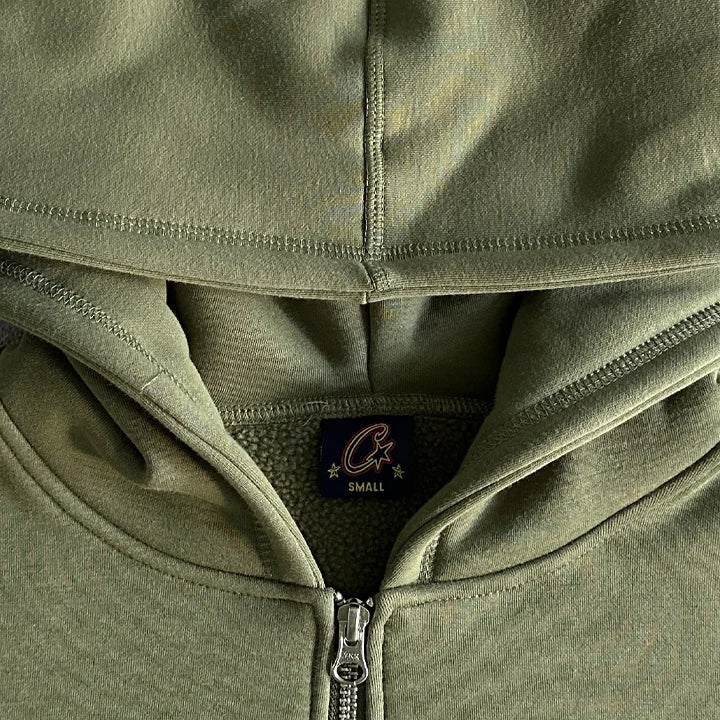 SUPERIOR ROYALE ZIP TRACKSUIT (OLIVE)
