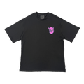 SYNA GRAF PRINTED TEE (BLACK/PURPLE)