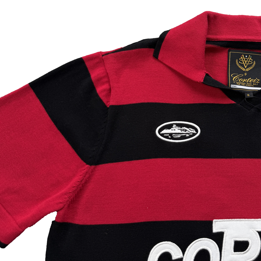 CORTEIZ STRIPED KNIT JERSEY (RED)
