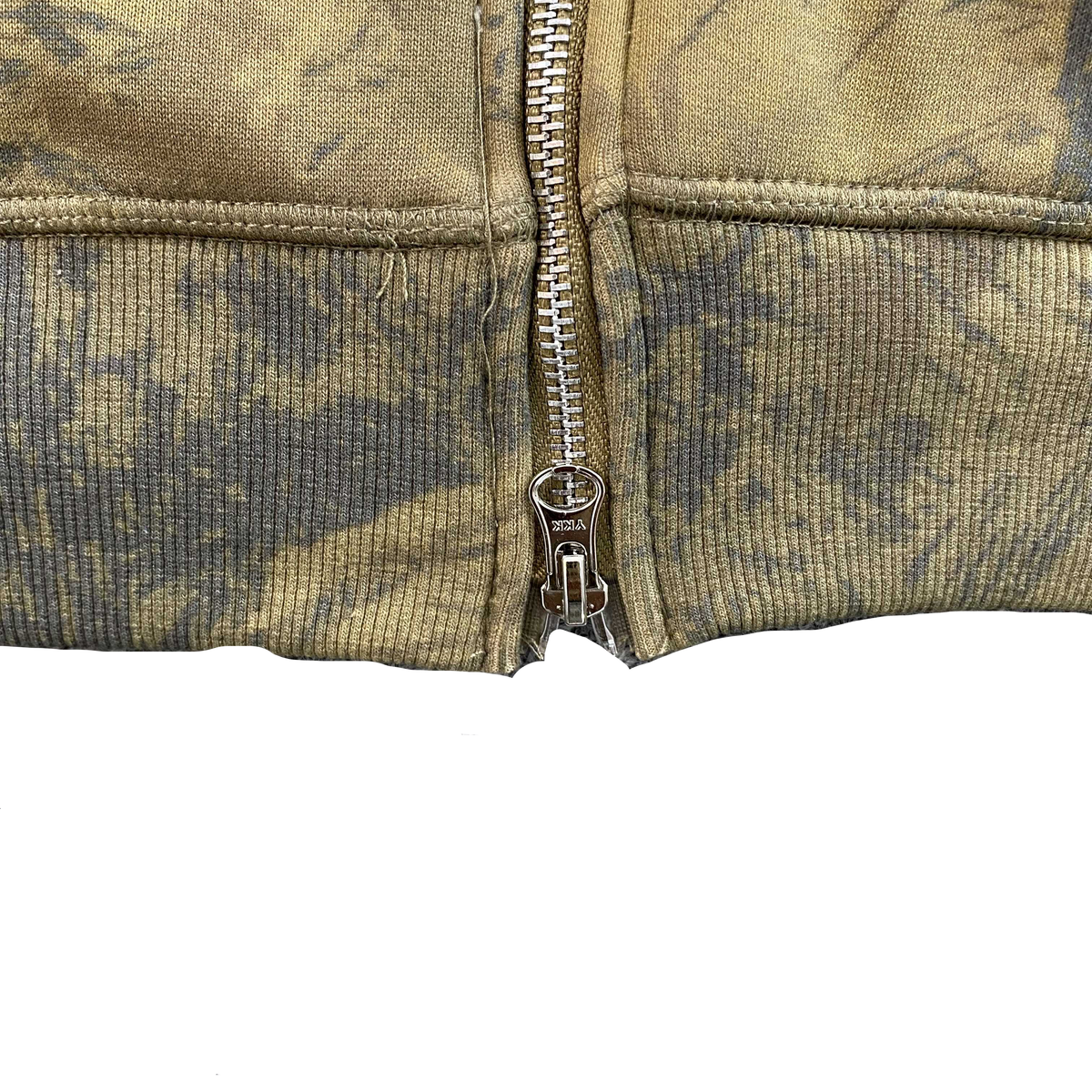 CORTEIZ ISLAND PUFF PRINT ZIP HOODIE (FOREST CAMO)