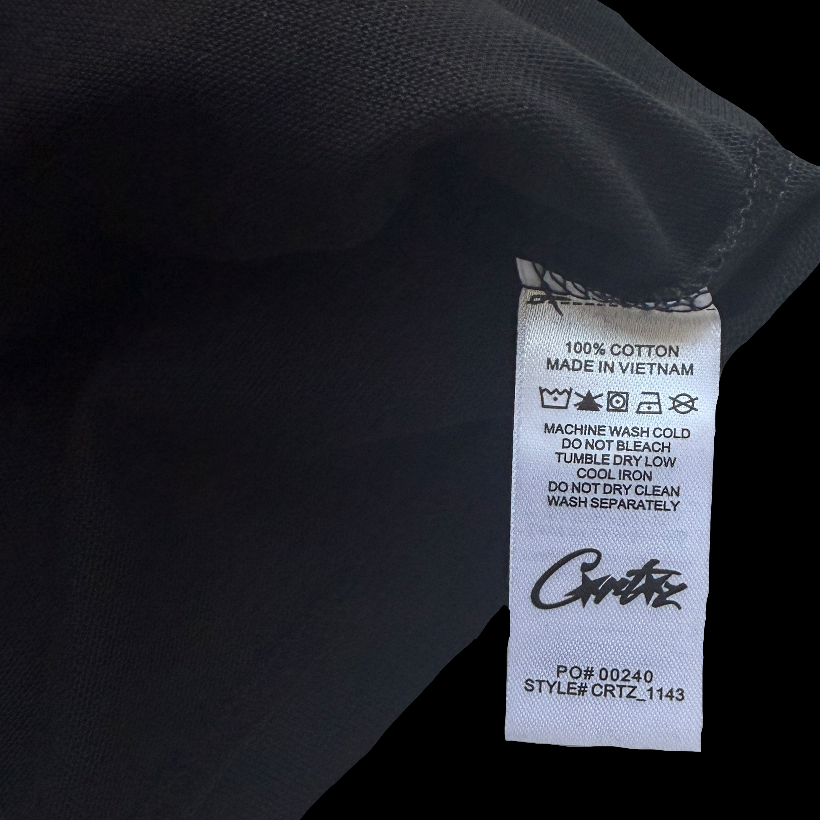 CORTEIZ SOPHOMORE RAGLAN LS (BLACK)