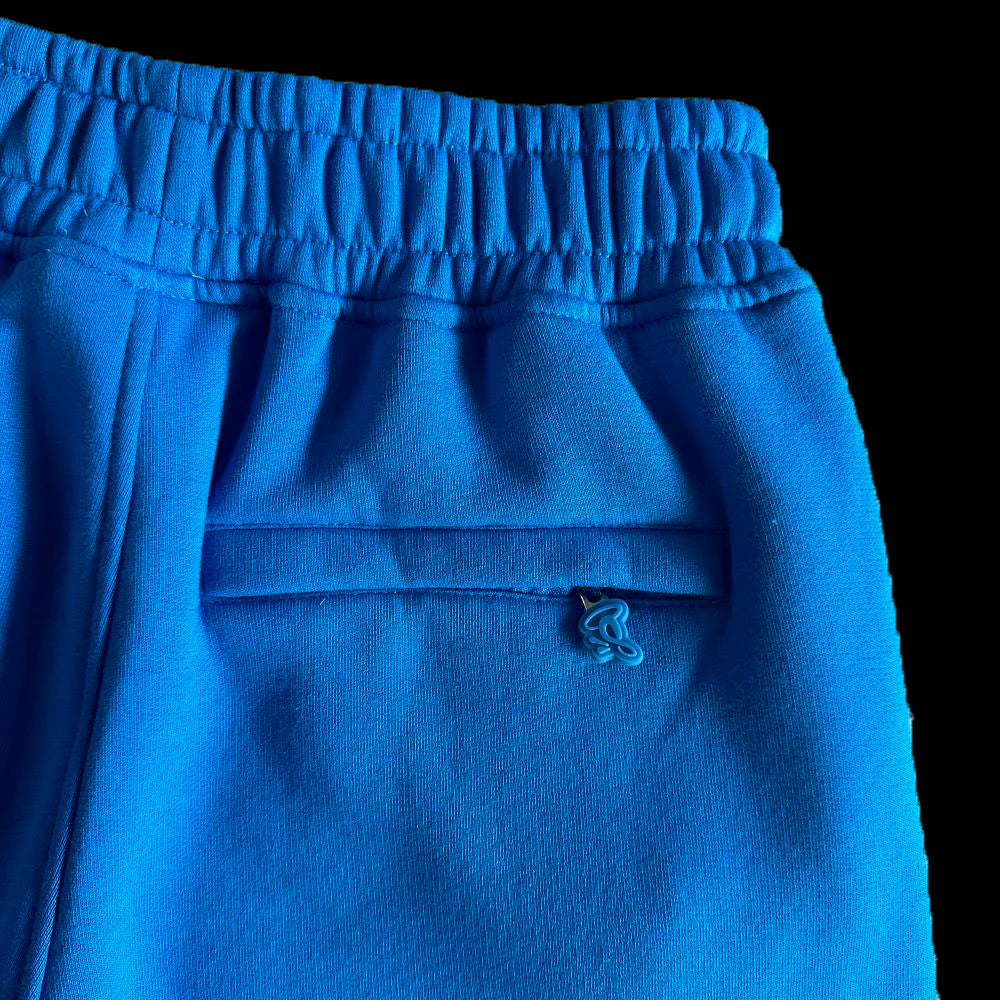 T-SHIRT & SHORTS LOGO SET (BLUE / WHITE)