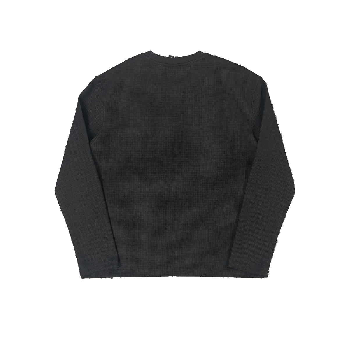SYNA LS WAFFLE TEE (BLACK)