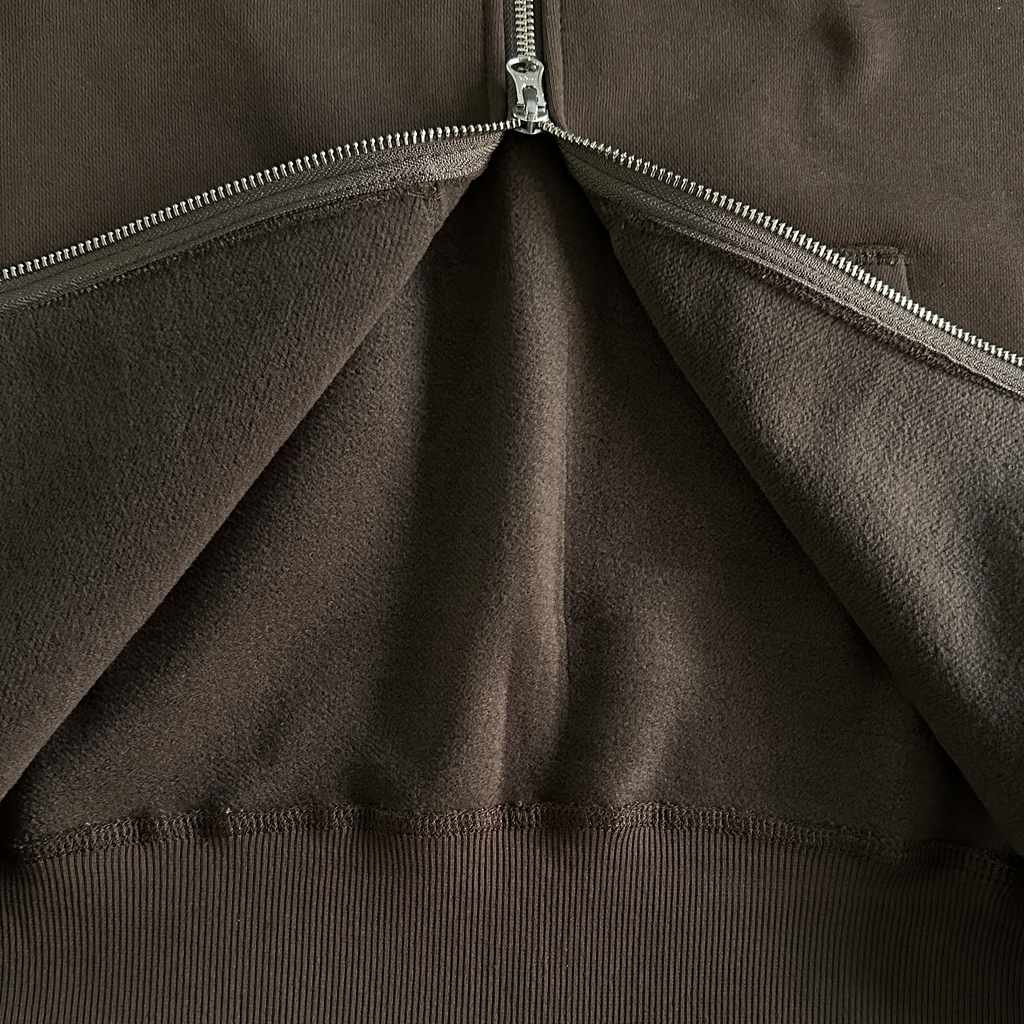 ISLAND PUFF PRINT ZIP TRACKSUIT (BROWN)