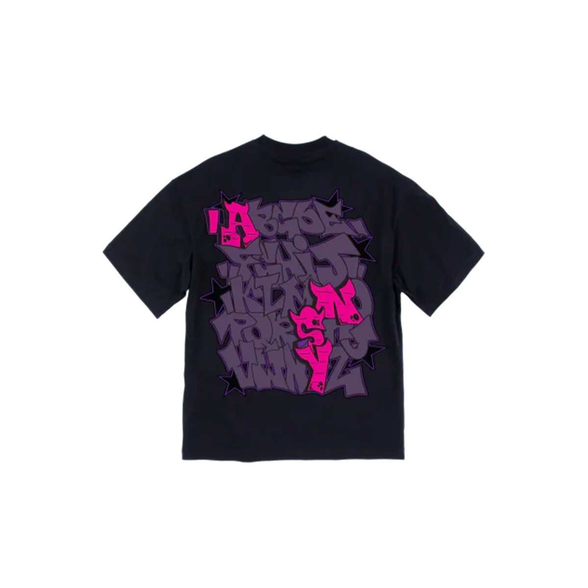 SYNA GRAF PRINTED TEE (BLACK/PURPLE)