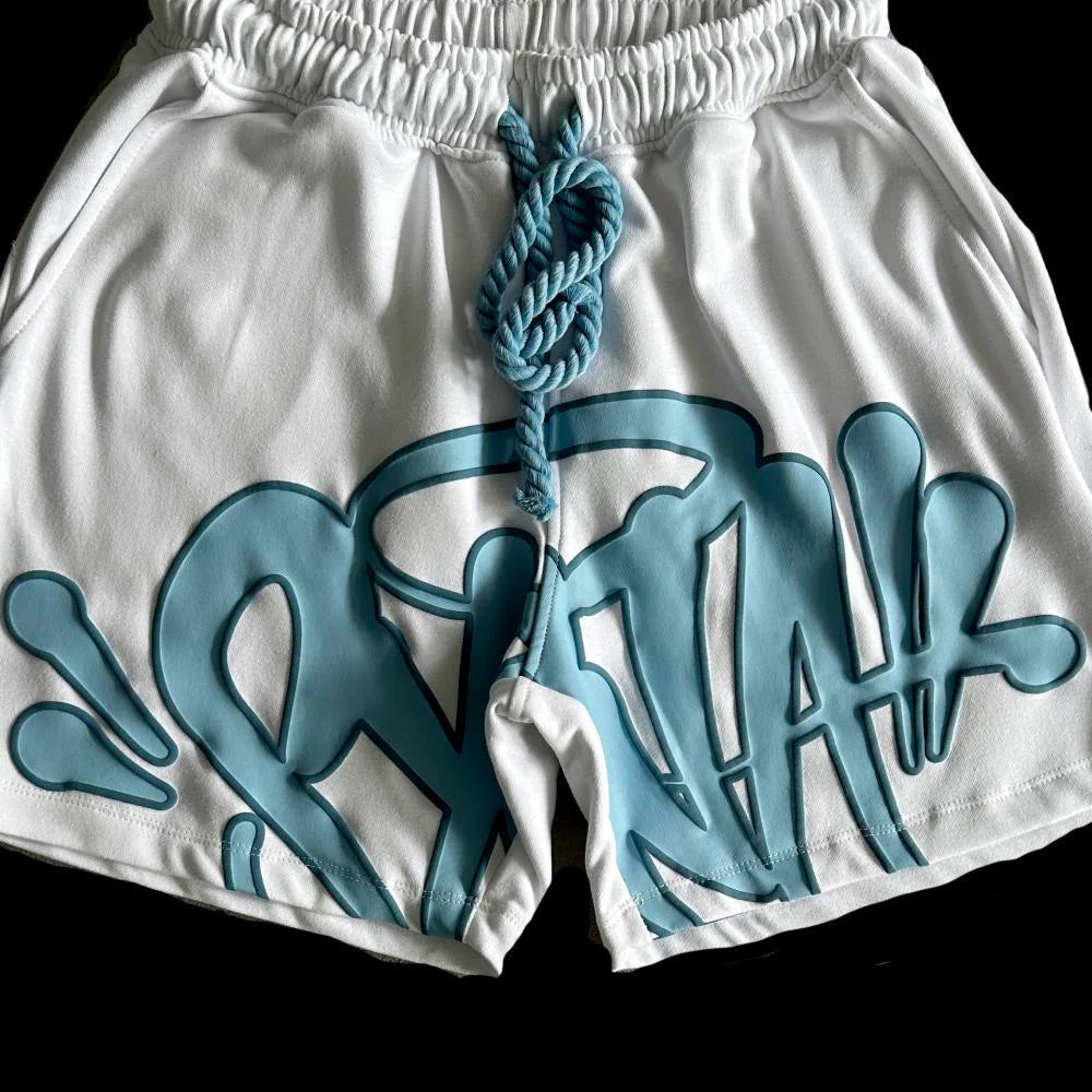 T-SHIRT & SHORTS LOGO SET - (WHITE)