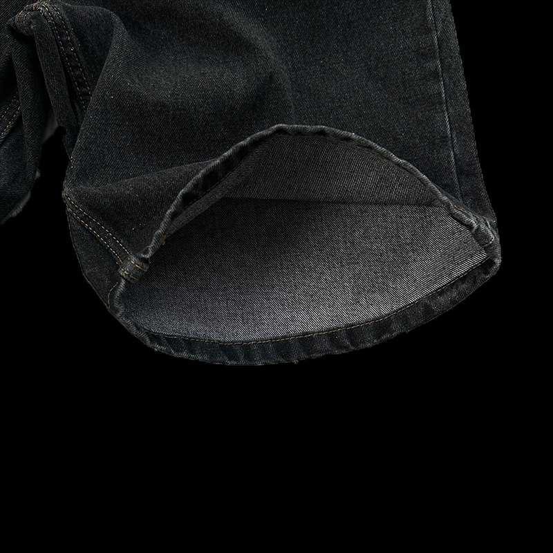 DENIM SHORTS WASHED (BLACK)