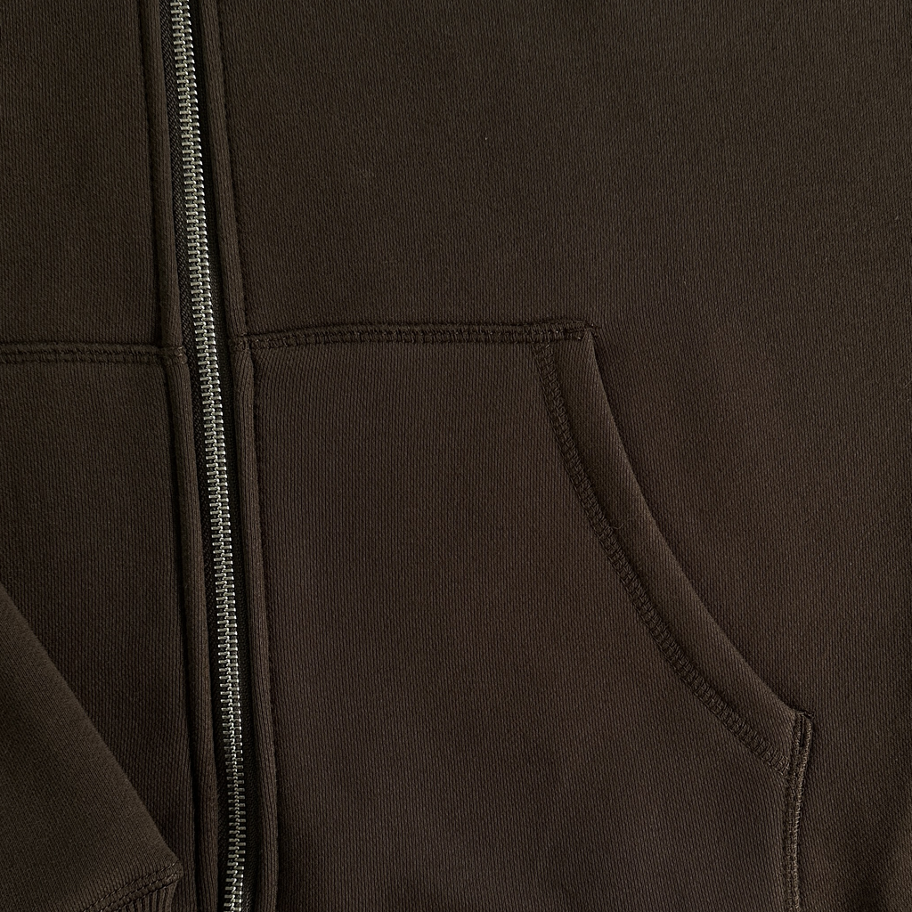 ISLAND PUFF PRINT ZIP TRACKSUIT (BROWN)