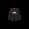 DENIM SHORTS WASHED (BLACK)