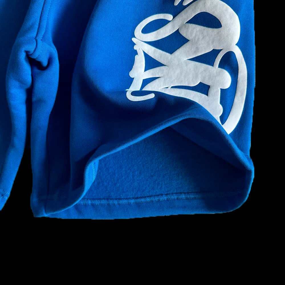 T-SHIRT & SHORTS LOGO SET (BLUE / WHITE)
