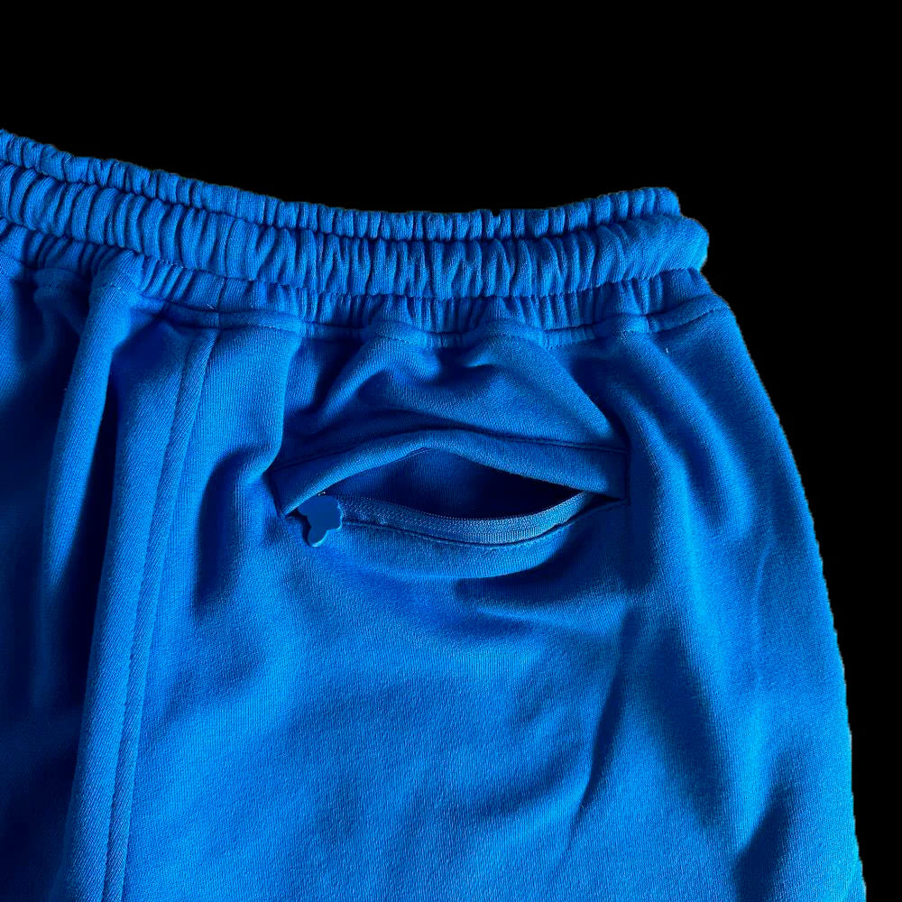 T-SHIRT & SHORTS LOGO SET (BLUE / YELLOW)