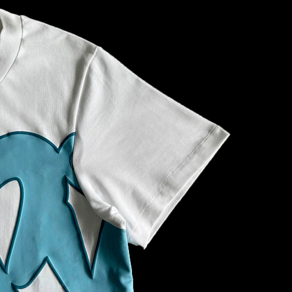 T-SHIRT & SHORTS LOGO SET - (WHITE)