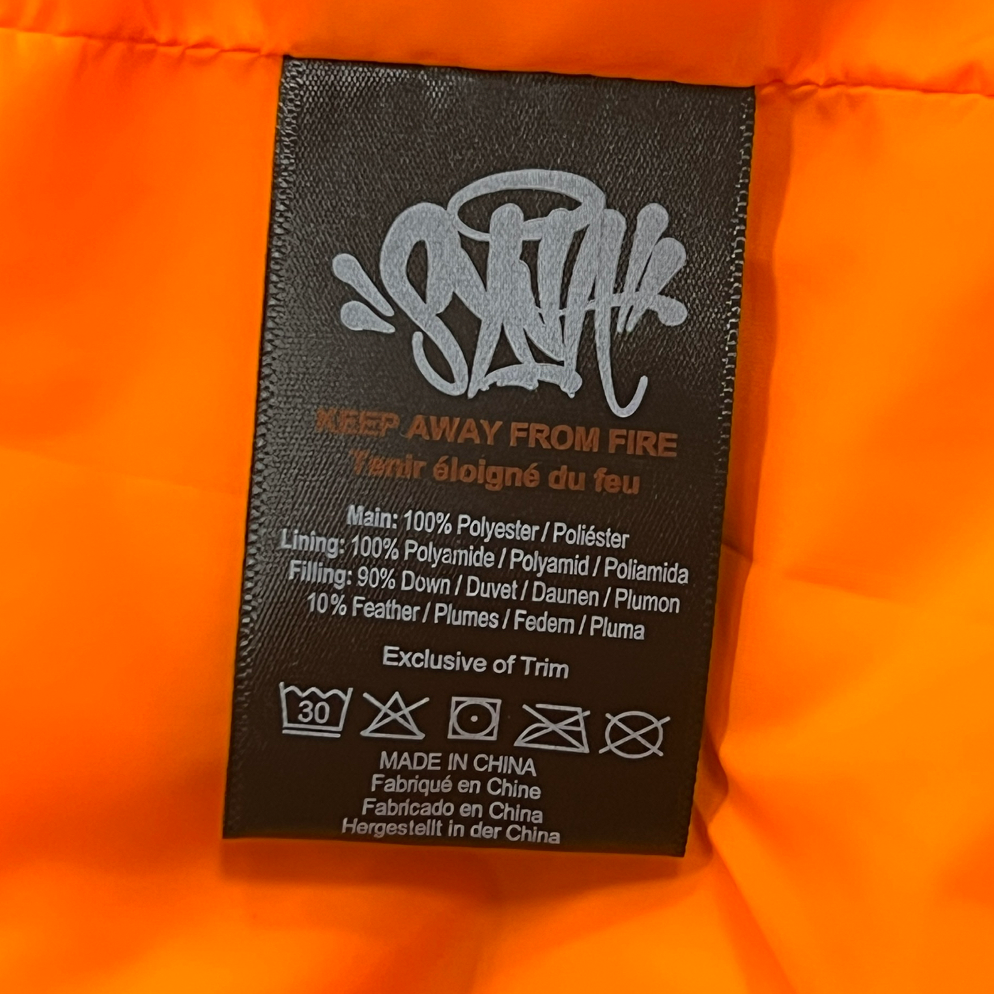 WAVE PUFFER JACKET (ORANGE)
