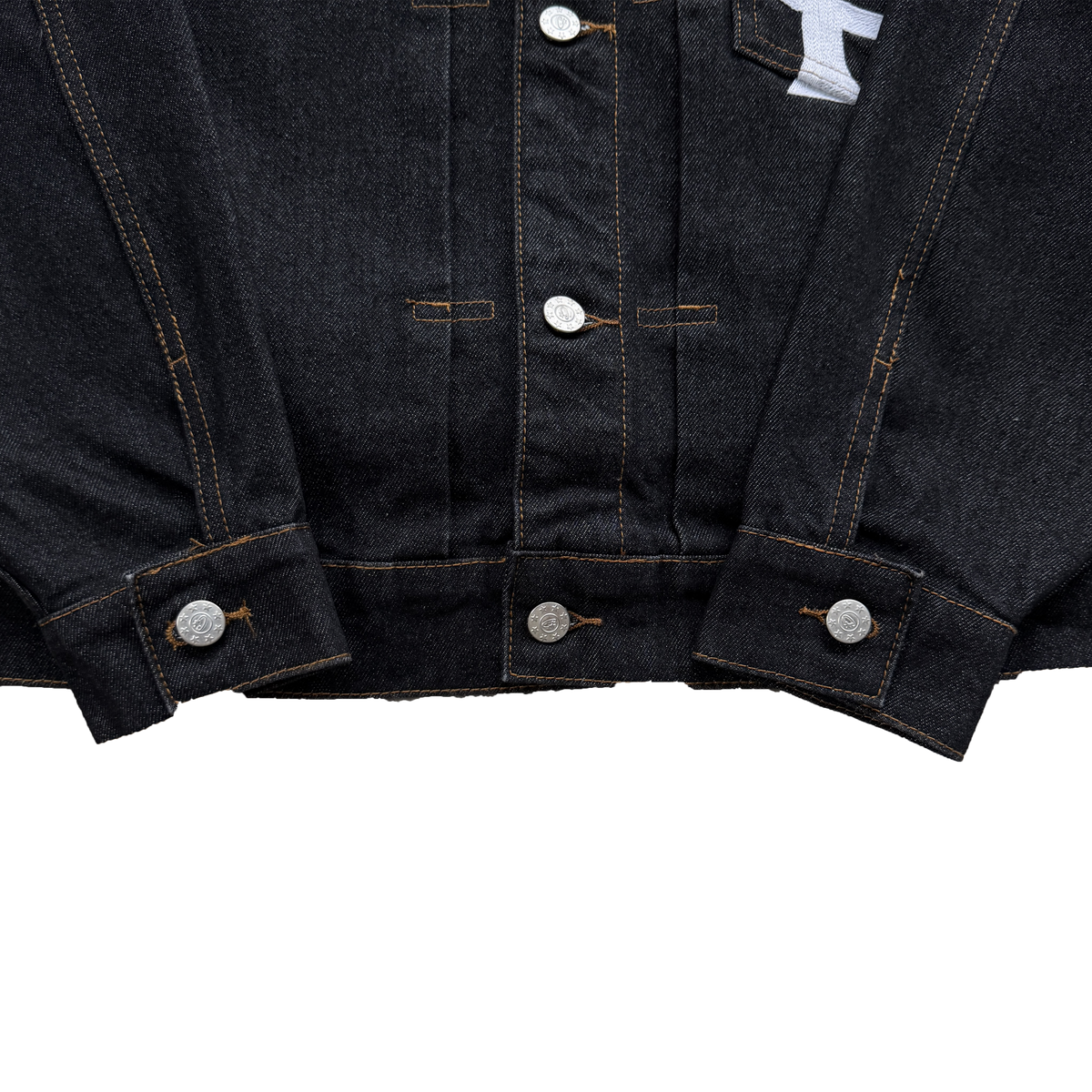 CORTEIZ CREST CHAINSTITCH DENIM JACKET (WASHED)