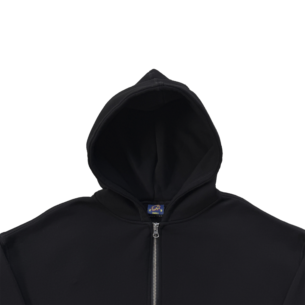 CORTEIZ LUNDUN STITCH ZIP HOODIE (BLACK)